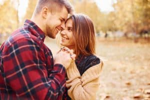 couple happy after working on repairing their relationship